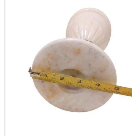 Mid 20th Century Tuscany Cherub Angel Alabaster Marble Compote Centerpiece Vase For Sale - Image 9 of 9