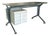 Desk in Metal and Grey Vinyl by BBPR for Olivetti Synthesys, 1963 For Sale