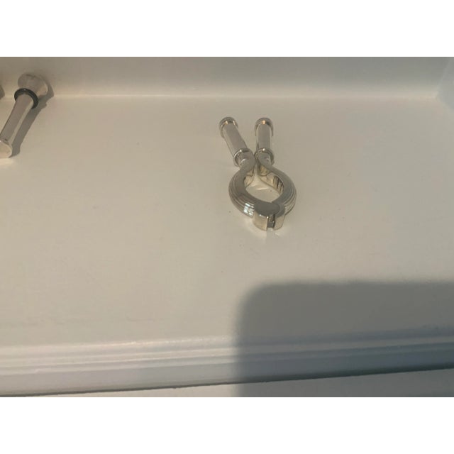 Silver Vintage Silver Plate Bottle/Wine Stoppers -Set of 5 For Sale - Image 8 of 12
