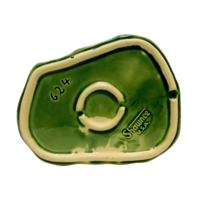 1950s Mid-Century Shawnee Art Pottery Usa Yellow/Green Deer Planter #624 For Sale In Atlanta - Image 6 of 6