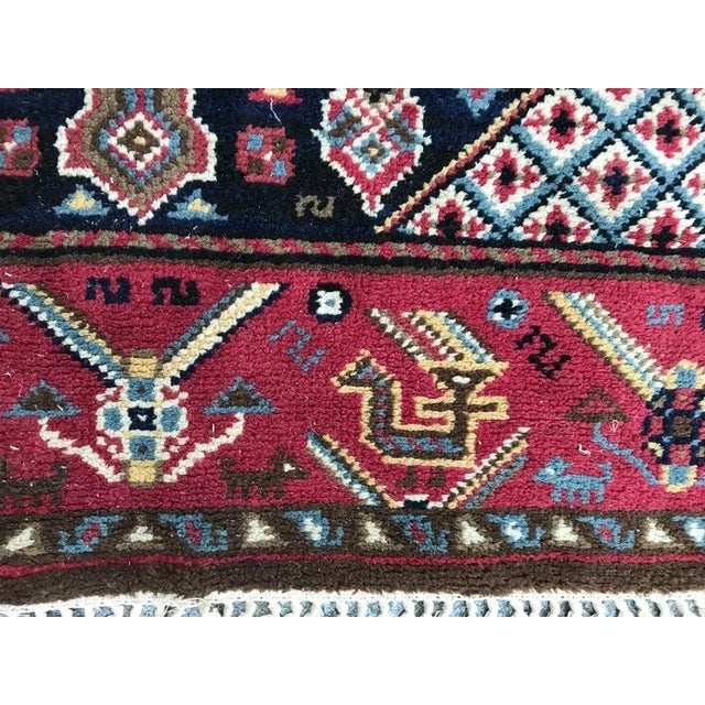 French Shiraz Knotted Rug For Sale - Image 10 of 12