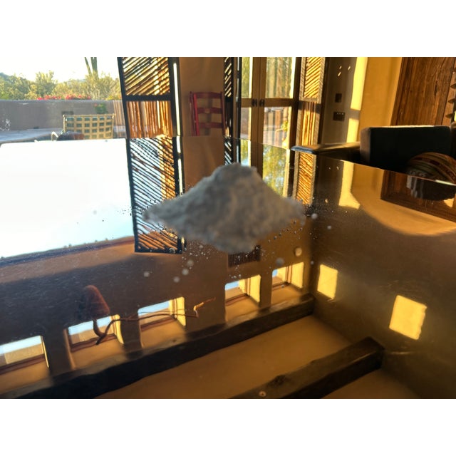 Brutalist Industrial Modern Dining Table, Solid Steel, Chrome Plated. For Sale - Image 17 of 18