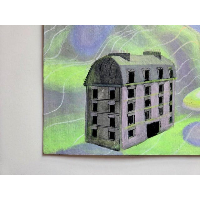 Nico Pearleyes, Surreal Landscape, Acrylic on Fabriano Paper, 2025, Framed For Sale - Image 6 of 12