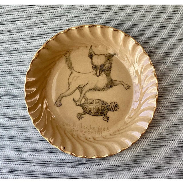 This listing is for an Antique 1888 Rookwood Pottery Plate, Edward Cranch, Uncle Remus Plantation Tales as pictured. This...