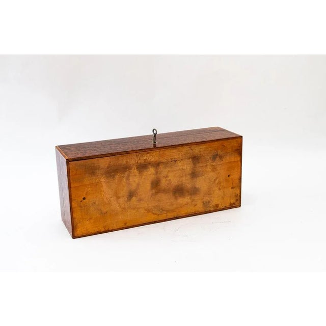 Maple Cigars and Cigarettes Box with Inlay on Edges, 1920s For Sale - Image 13 of 14