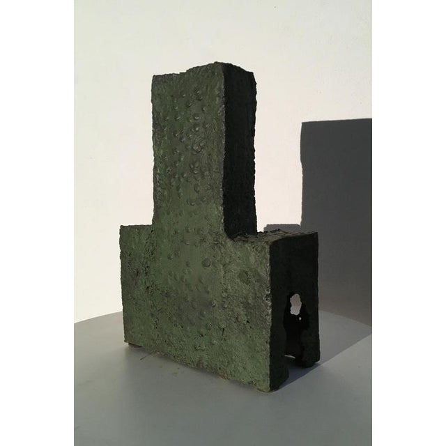 Italian Cast Iron Abstract Sculpture by Urano Palma, 1985 For Sale - Image 9 of 18