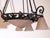 Art Deco Lunéville Pink Frosted and Wrought Iron Chandelier 1925 by Muller Frères, 1920s For Sale - Image 3 of 15