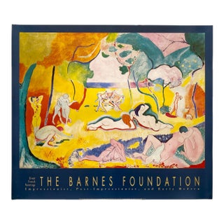 Henri Matisse Vintage 1993 Lithograph Print French Modernist Poster " Le Bonheur De Vivre " 1906 For Sale