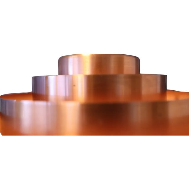 Copper Mid-Century Ultra Pendant Lamp by Jo Hammerborg for Fog & Mørup, 1960s For Sale - Image 8 of 10