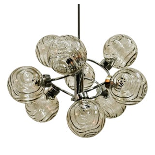 German Space Age Orbital Chandelier from Fischer Leuchten, Germany, 1970s For Sale