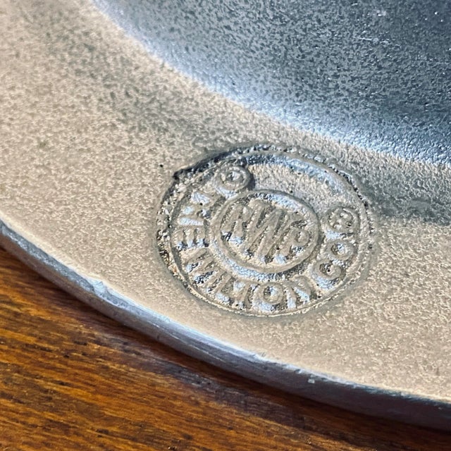 Silver Wilton Postmodern Wine Bottle Coaster For Sale - Image 8 of 10