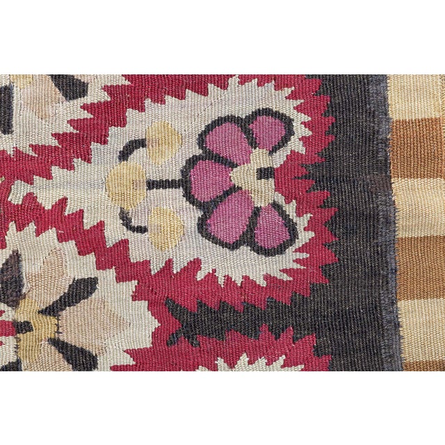 Black Antique French Aubusson Runner Rug Doris Leslie Blau For Sale - Image 8 of 10