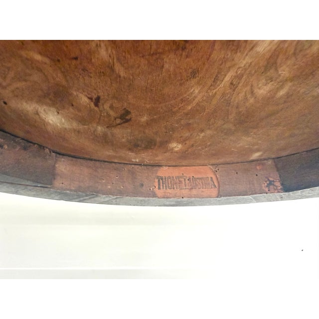 Bent Beechwood Desk Chairs with Pyrographed Seats from Thonet, 1930s, Set of 2 For Sale - Image 13 of 17