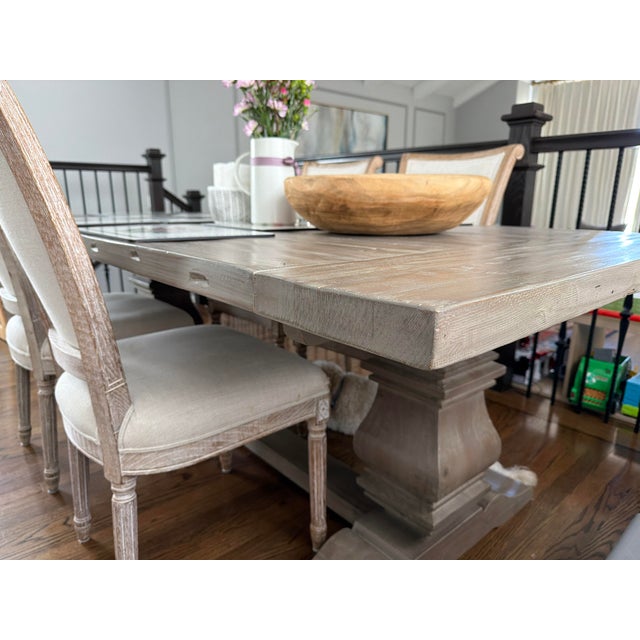 Farmhouse Restoration Hardware Farmhouse Dining Table For Sale - Image 3 of 7