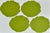 Set of Eight Green Cabbage Leaf Placemats, Acrylic Coated For Sale - Image 4 of 6