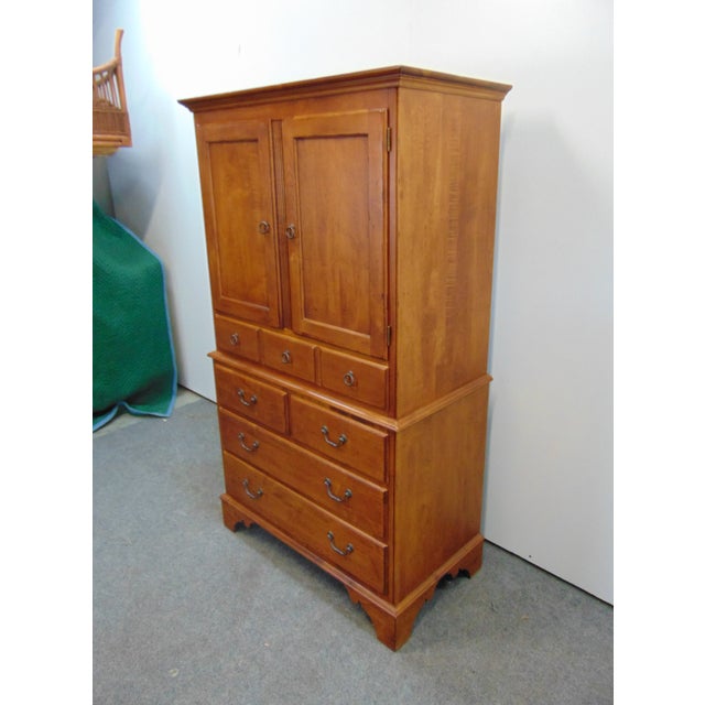 Ethan Allen Country Crossings Maple Linen Press Chairish