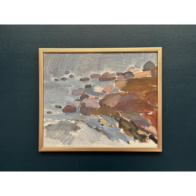 Roger Hägnert, Öland Motif, 1989, Oil Painting on Canvas, Framed For Sale - Image 8 of 17