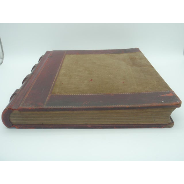 Animal Skin Antique Extra Large Leather General Bank Ledger Farmville Nc 1909 For Sale - Image 7 of 16