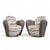 Michael Wolk for Weiman Miami Swivel Chairs - Pair Each chair measures: 35 wide x 32 deep x 34.5 high, with a seat height...