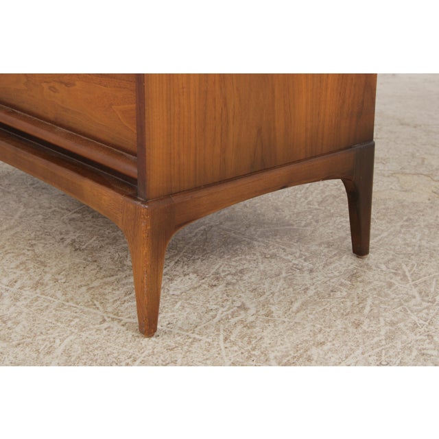 Walnut Mid Century Modern Gentlemens Chest Armoire by Lane For Sale - Image 14 of 18