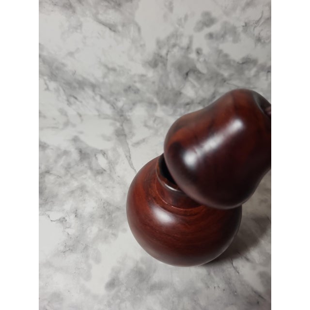 1990s Hand-Carved Wood Pear Stash Box For Sale In San Francisco - Image 6 of 13