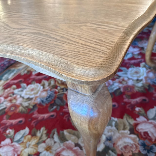 Brown Queen Anne Extension Dining Room Extension Table For Sale - Image 8 of 12