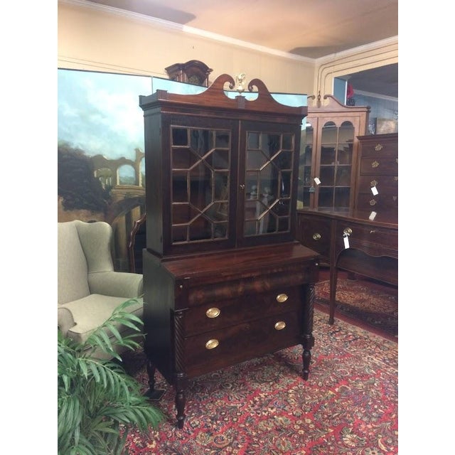 Traditional Antique Federal Secretary Desk For Sale - Image 3 of 12