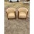 Art Deco 1940s French Art Deco Leather Solid Mahogany Barrel Back Club Chairs - A Pair For Sale - Image 3 of 12