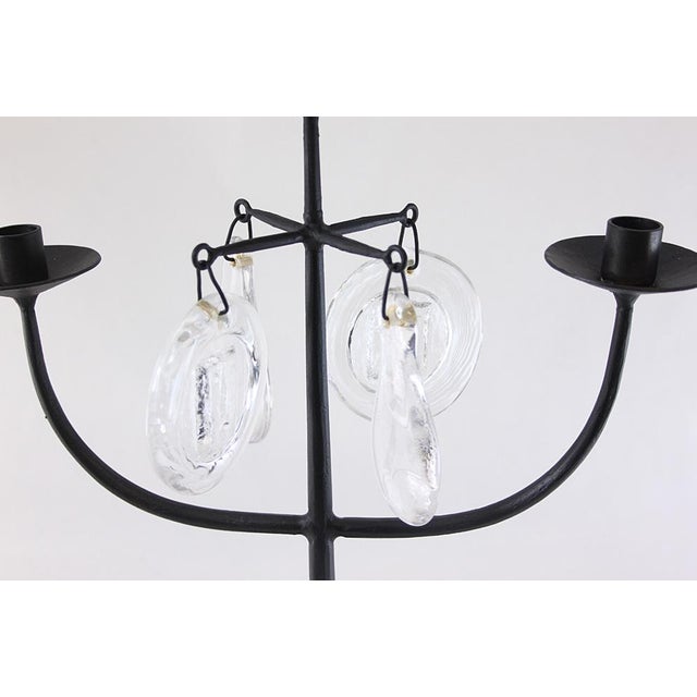 Mid-Century Modern Scandinavian Candleholder by Erik Höglund for Boda, 1950s, in Flawless conditions. Designed 1950 to...