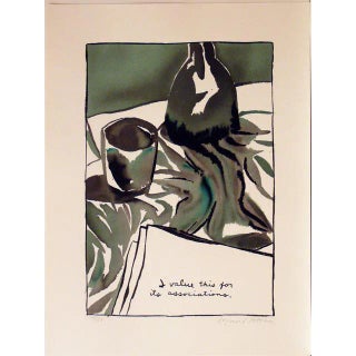 1988 "I Value this for Its Associations" Raymond Pettibon Original Print For Sale