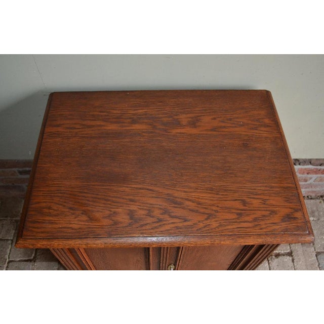 Antique Oak Wooden Cabinet For Sale - Image 4 of 10