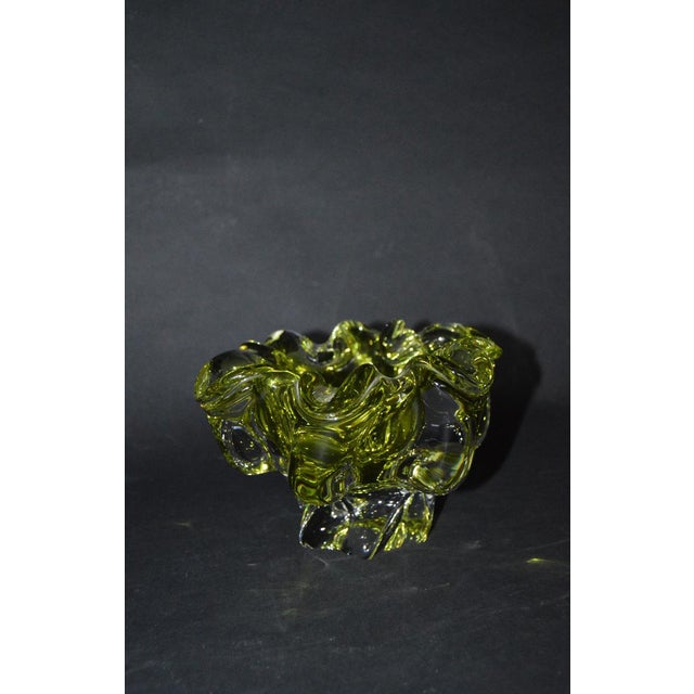 Large Murano Glass Floral Shell Ashtray, Italy, 1970s For Sale - Image 3 of 10