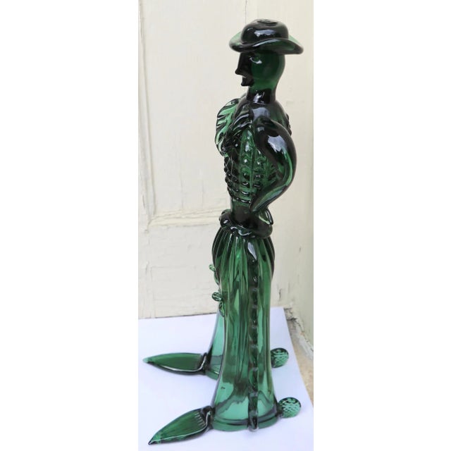 Gaucho Cowboy Figure in Blown Glass Attributed to Barovier For Sale In New York - Image 6 of 12