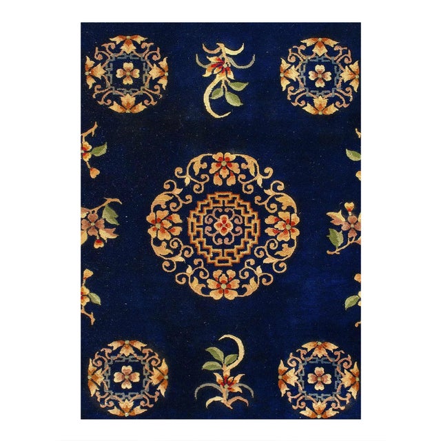 Chinese rugs representing a newer and fresher period of antique production that began in China immediately following the...