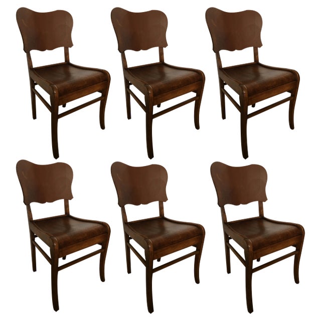 Dining Chairs, 1950s, Set of 6 For Sale