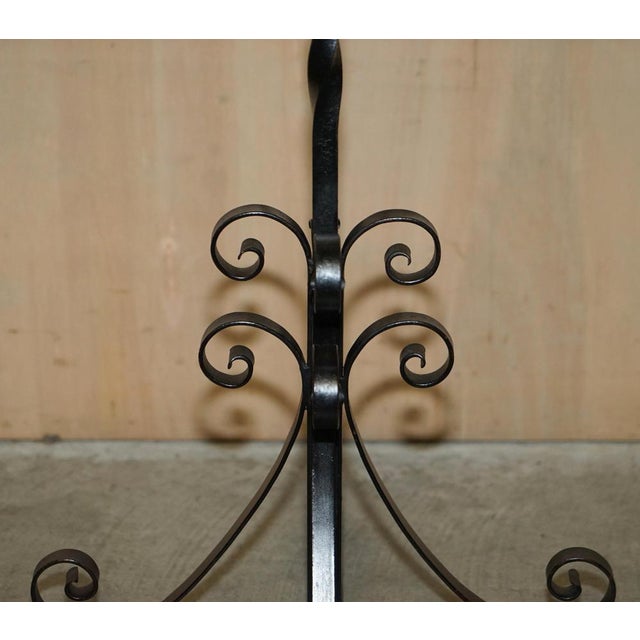 Chinese Export Floor Standing Bell with Wrought Iron Stand by Charles & Ray Eames, 1920s For Sale - Image 13 of 18