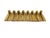 Metal 1970s Set of Eight Knife Rests |Lucite, Cane and Brass | in the Style of Dior For Sale - Image 7 of 8