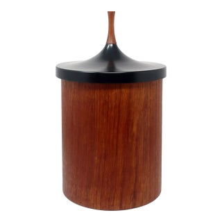Danish Modern Teak & Plastic Ice Bucket by Laurids Lonborg For Sale