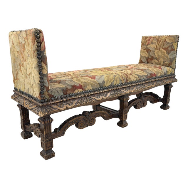 19c Antique French Bench For Sale