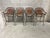 Rustic Iron Horseshoe Back and Leather Barstools - Set of 4 For Sale - Image 3 of 4