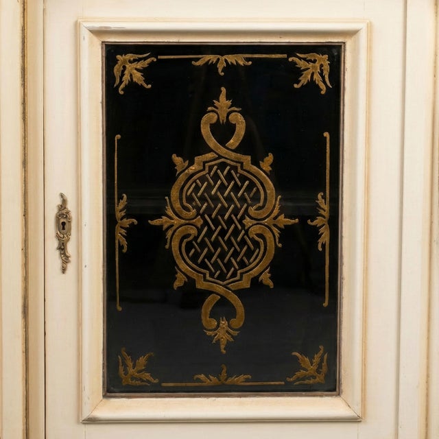 Rococo Style Sideboard with Eglomisé Doors For Sale - Image 4 of 18