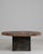 Octagonal Brutalist Slate Stone Table With Iron Base For Sale - Image 9 of 11