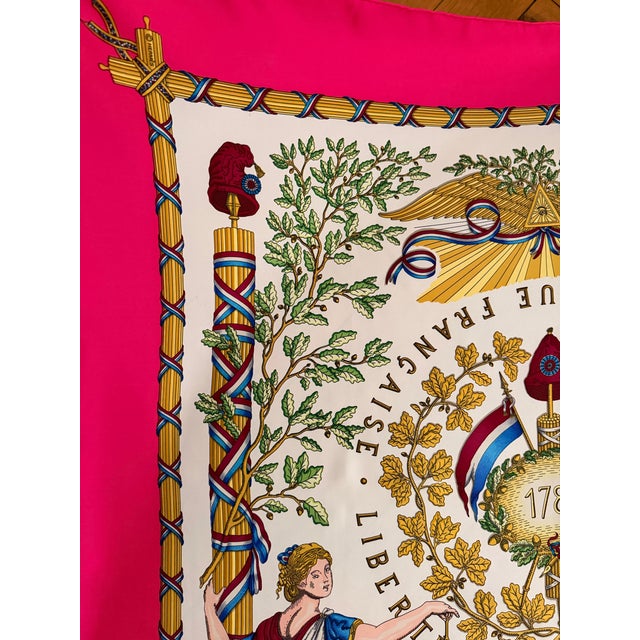 French Hermès République Française 1989 Silk Scarf Designed by Joachim Metz For Sale - Image 3 of 12