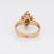 Late 19th Century Late 19th Century Antique Victorian Emerald Diamond Ring 18k Yellow Gold Vintage 5.5 size 5.5 For Sale - Image 5 of 7
