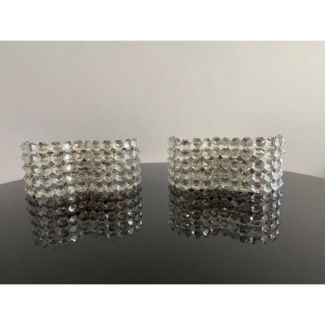 Ottogonal Crystal Wall Lights, Italy, 1980s., Set of 2 For Sale - Image 3 of 14
