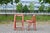 Mid-Century Folding Chairs in Red Beech, Set of 6 For Sale - Image 17 of 18