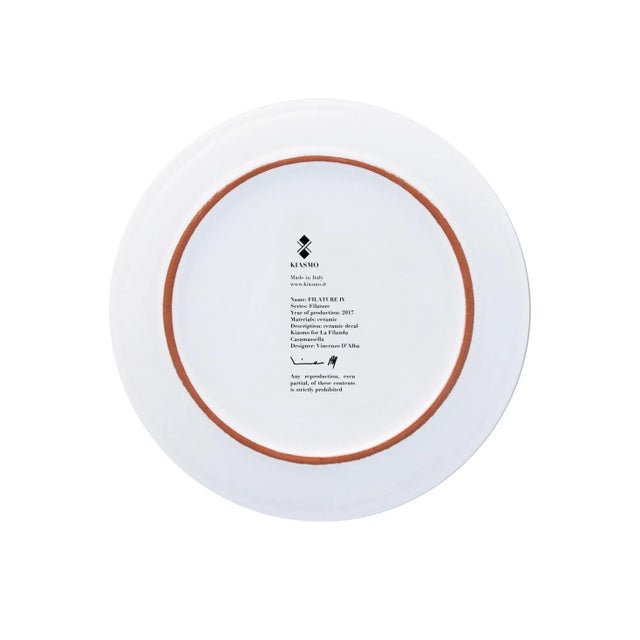 Contemporary Spinning Iv | Spinning Ceramic Plate by Vincenzo D’Alba for Kiasmo For Sale - Image 3 of 4