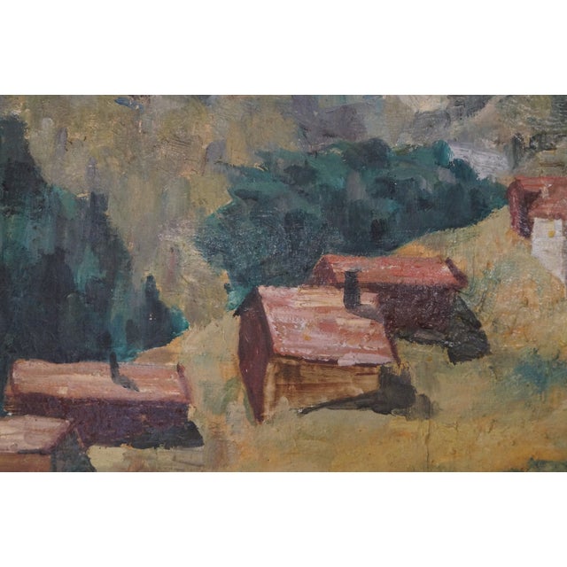 1950s Texas Artist Alma Hobson Plein Air Painting, Framed For Sale - Image 4 of 11