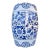 Vintage Late 20th Century Blue & White Chinese Garden Stool For Sale