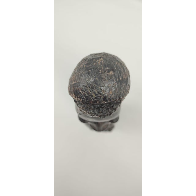 Modernist Hand-Carved Ujamaa Sculpture in Ebony Makonde, 20th Century For Sale - Image 11 of 13